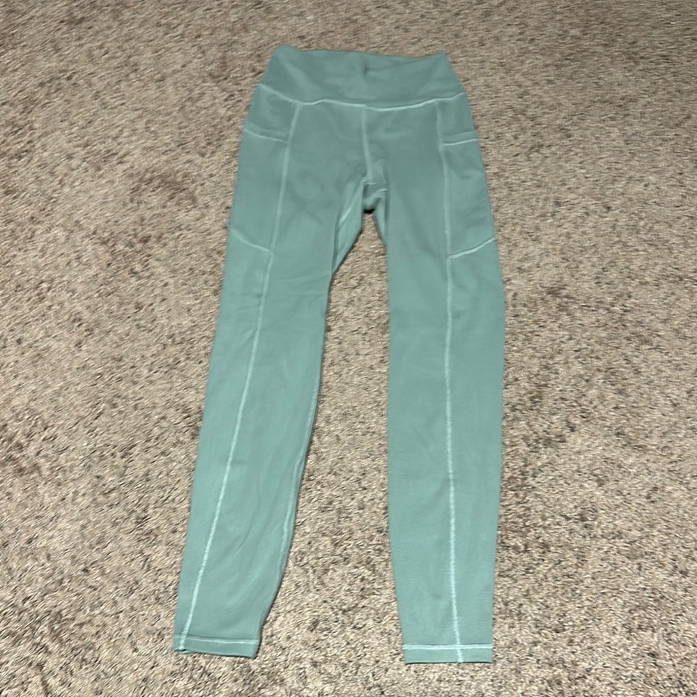 Teal High-Waisted Leggings